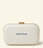 McQueen silk knuckle clutch bag with carnation motif, imported from the UK