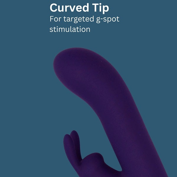Nauti silicone rabbit vibrator with 10 functions, UK version