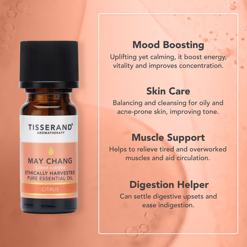Tisserand May Chang Essential Oil Pure 9ml (British brand)