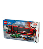 Lego F1 Truck with RB20 and AMR24 F1 Cars set, UK version