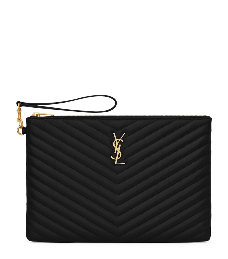 Saint Laurent Monogram matelassé pouch imported from the UK