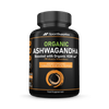 Organic Ashwagandha supplement with KSM-66 and Turmeric capsules, UK version