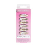 Superdrug Brushworks Gold Flake No Crease Hair Clips 6 Pack- Buy online at McGrocer