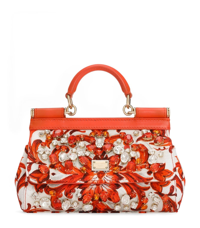 Dolce&Gabbana My Sicily top-handle bag Majolica print - British product