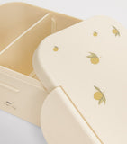 Konges Sløjd lemon print lunch box with two compartments (British brand)