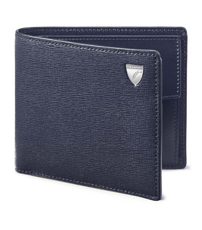 Aspinal Of London leather bifold coin wallet (British brand)