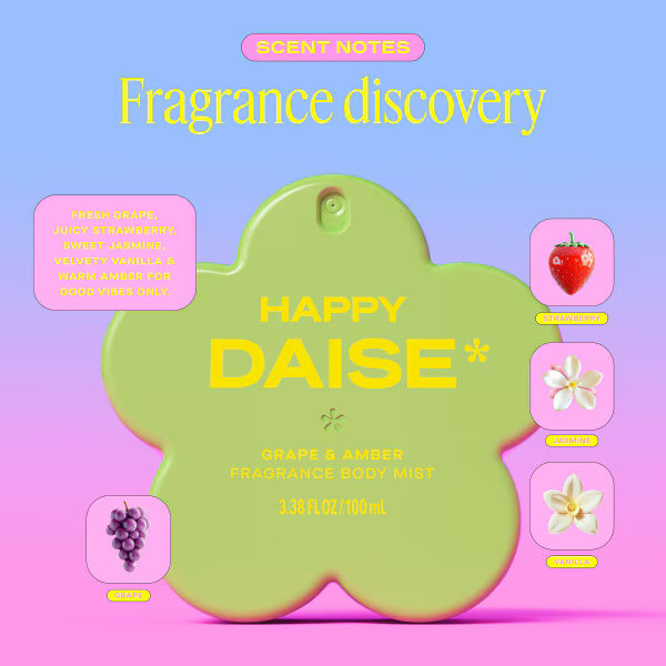 Daise body mist Grape and Amber 100ml - British product