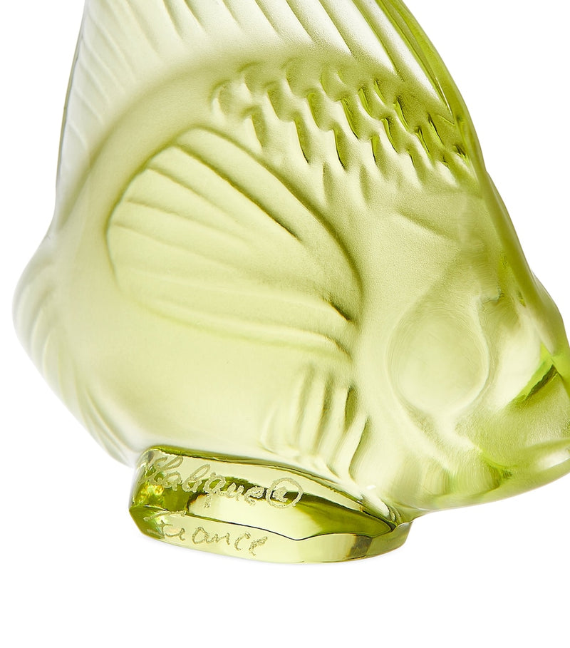Lalique crystal fish sculpture Fauna collection, UK version