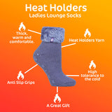 Heat Holders ladies thermal slipper socks women's sizes 4-8, UK version