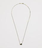Suzanne Kalan yellow gold blue sapphire pendant necklace, imported from the UK