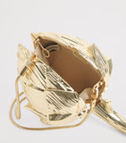 Simkhai Isabella clutch bag gold finish - British product