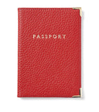 Aspinal of London grained leather passport cover - British product