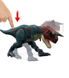 Charge and Chomp Carnotaurus dinosaur toy with sounds and app, UK version