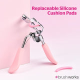 Brushworks pink eyelash curler - British product