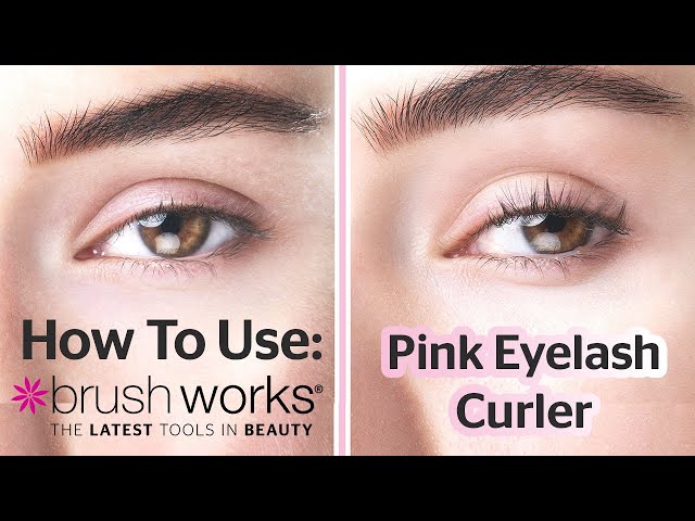 Brushworks pink eyelash curler - British product