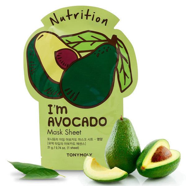TonyMoly Avocado Sheet Mask 1 Sheet (British brand)