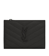 Harrods Saint Laurent Quilted Leather Bifold Pouch- Buy online at McGrocer