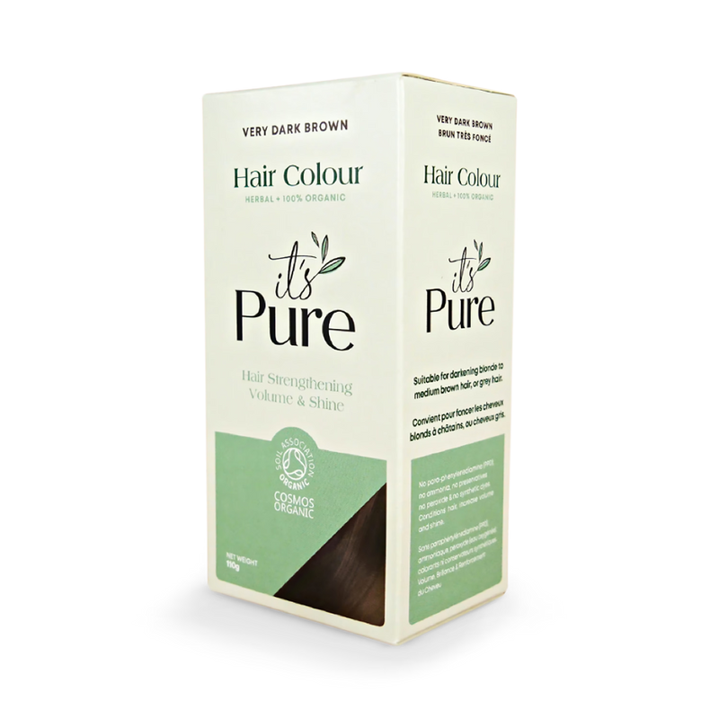 It's Pure Herbal Hair Dye Dark Brown 110g, UK version