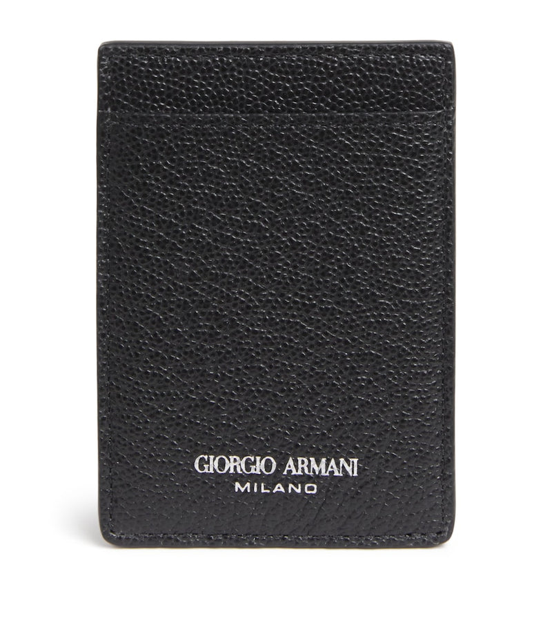 Giorgio Armani grained leather card holder - British product