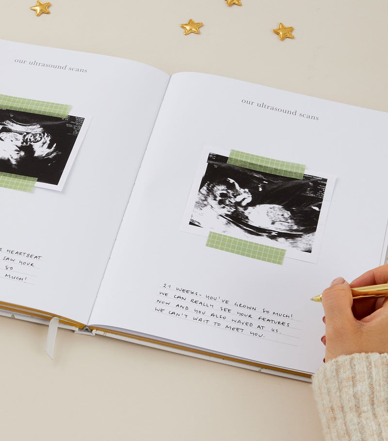 Blush and Gold pregnancy journal - British product