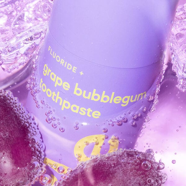 Hismile Grape Bubblegum flavoured toothpaste for daily use, UK version
