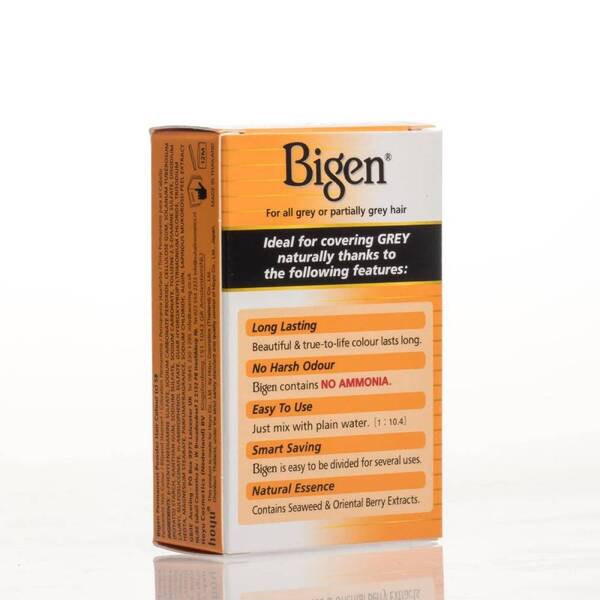 Bigen permanent powder hair colour Black Brown - British product