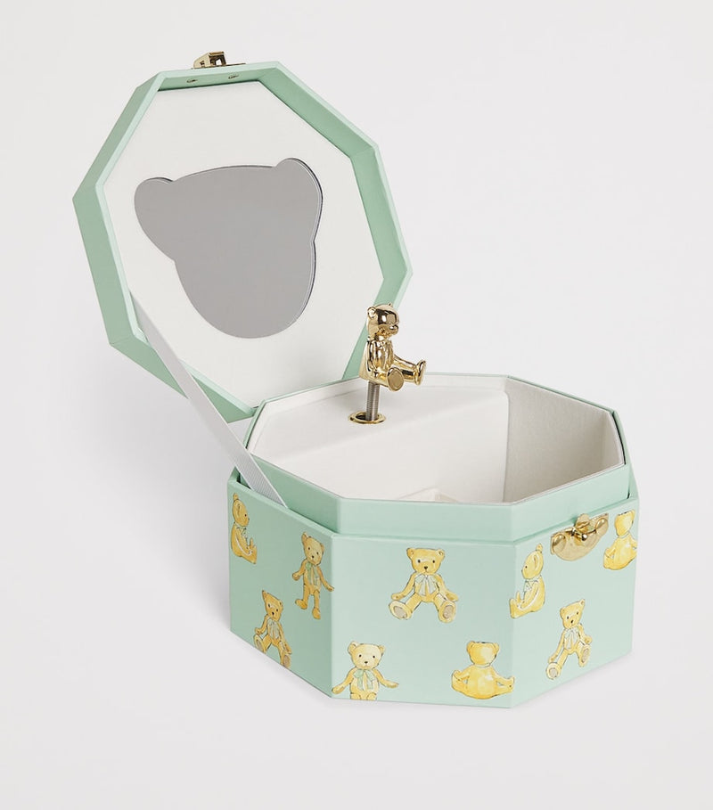Harrods gold-tone Henry bear musical box, UK version