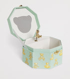 Harrods gold-tone Henry bear musical box, UK version