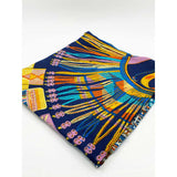 SVNX blue multi print scarf, imported from the UK