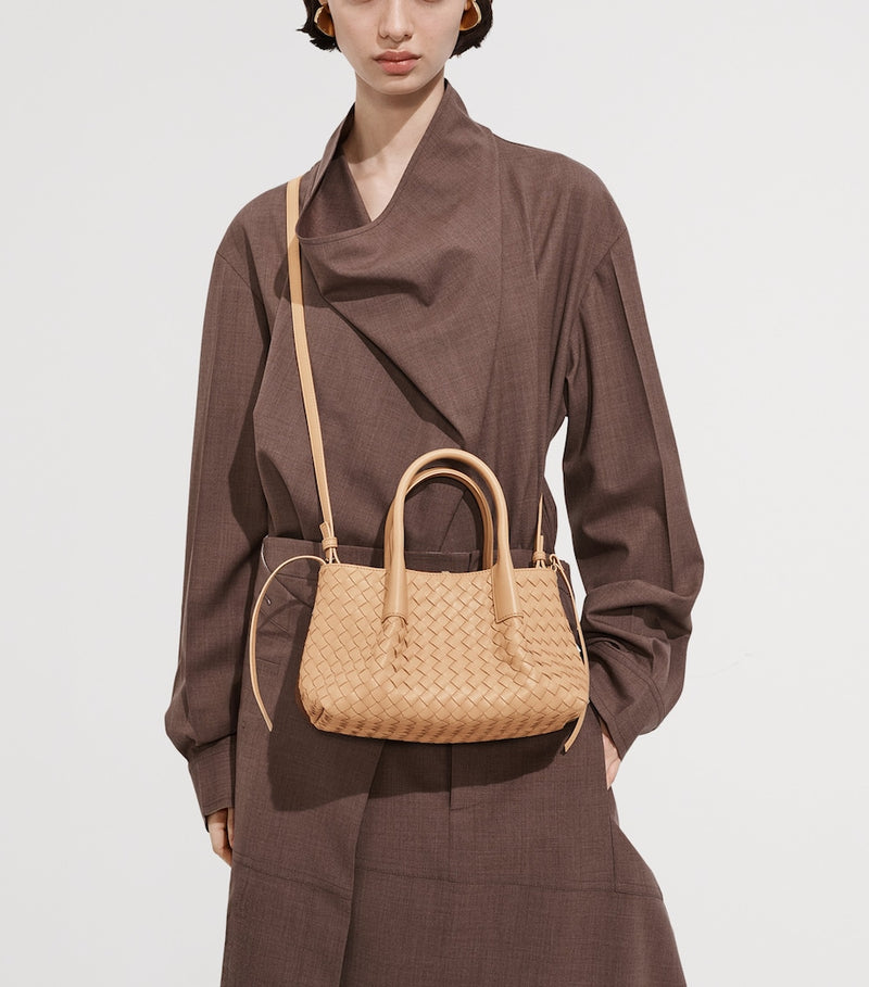 Bottega Veneta small Intrecciato Pinacoteca tote bag, imported from the UK