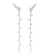 Harrods YEPREM White Gold and Diamond Y-Couture Drop Earrings- Buy online at McGrocer