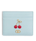 Valentino Garavani card holder VLogo Signature Cherry - British product