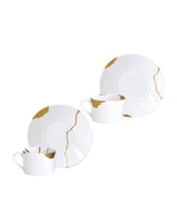 Harrods Bernardaud Kintsugi Breakfast Cups and Saucers Set of 2- Buy online at McGrocer