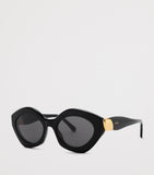 LOEWE acetate coil cat eye sunglasses with gold details (British brand)