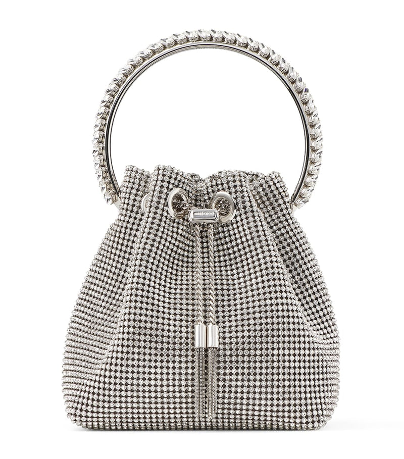 Jimmy Choo Bon Bon top-handle bag crystal handle, imported from the UK