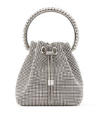 Jimmy Choo Bon Bon top-handle bag crystal handle, imported from the UK