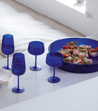 LSA International Arc Contrast flute glasses set 280ml, UK version