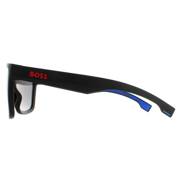 Hugo Boss 1451/S matte black mirrored sunglasses (British brand)