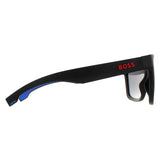 Hugo Boss 1451/S matte black mirrored sunglasses (British brand)