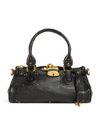Chloé Paddington shoulder bag in glossy leather with gold-tone hardware (British brand)