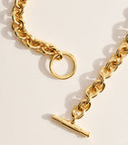 Chloé Paddington charms necklace gold tone calfskin (British brand)