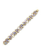 Boodles diamond and sapphire yellow gold bracelet, UK version