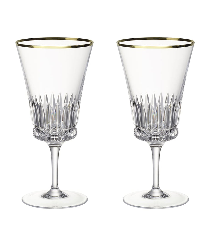 Villeroy & Boch Grand Royal Gold water goblets 390ml (British brand)