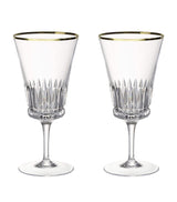 Harrods Villeroy & Boch Set of 2 Grand Royal Gold Water Goblets 390ml- Buy online at McGrocer