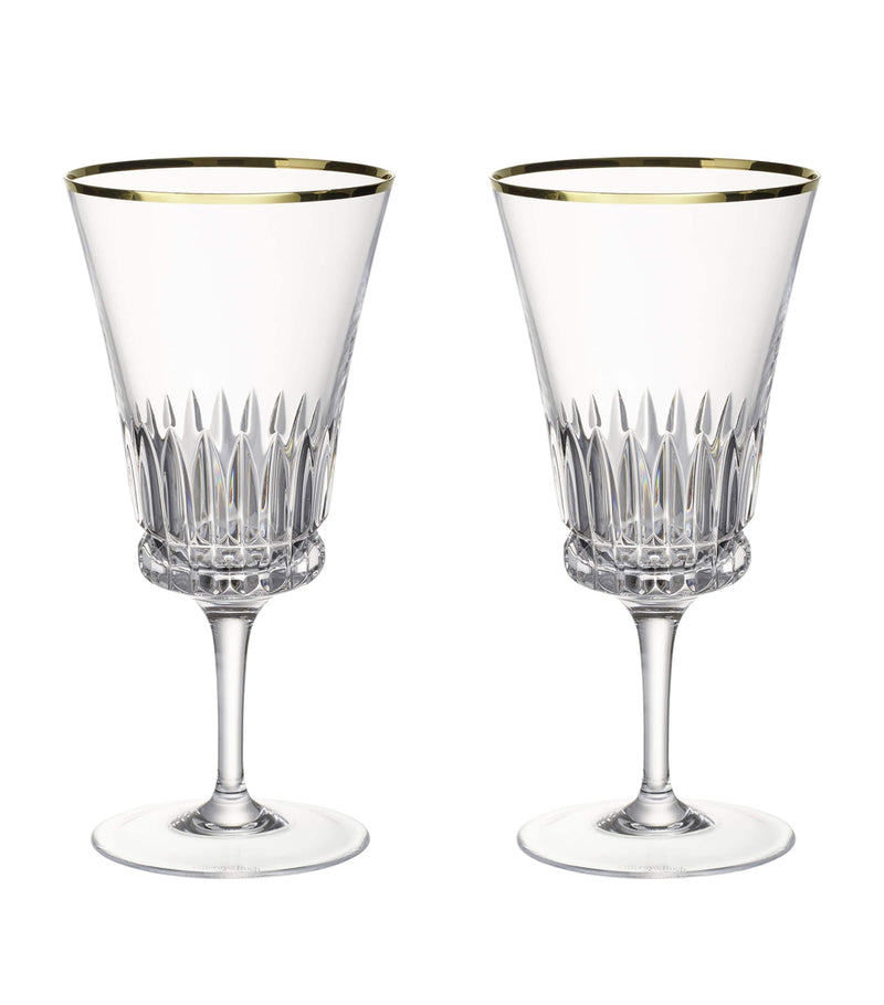 Villeroy & Boch Grand Royal Gold water goblets 390ml (British brand)