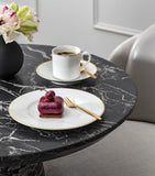 Villeroy & Boch Château Septfontaines porcelain coffee cup saucer (British brand)