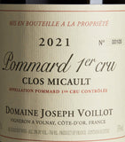 Domaine Joseph Voillot Le Clos Micault 2021 Burgundy wine 75cl - British product