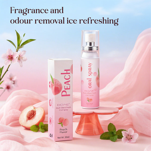 Livingandhome white peach oral breath spray 20ml, UK version