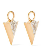 Annoushka yellow gold arrow earring drops with diamonds (British brand)