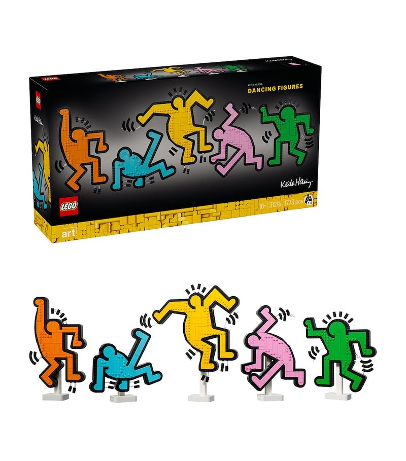 Lego Keith Haring Dancing Figurines building set with 1773 pieces, UK version